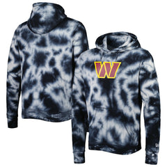 Washington Commanders New Era Team Tie-Dye Pullover Hoodie - Black - NFL