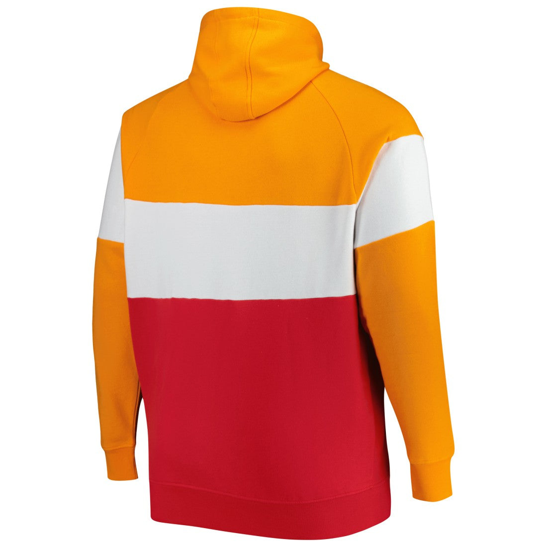 Tampa Bay Buccaneers New Era Big & Tall Throwback Colorblock Fleece Raglan Pullover Hoodie - Orange/Red - NFL