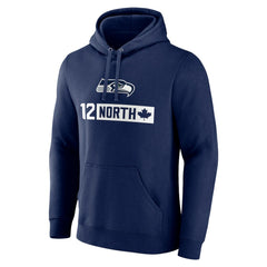 Seattle Seahawks 12 North Pullover Hoodie - College Navy - NFL