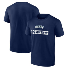 Seattle Seahawks 12 North T-Shirt - College Navy - NFL