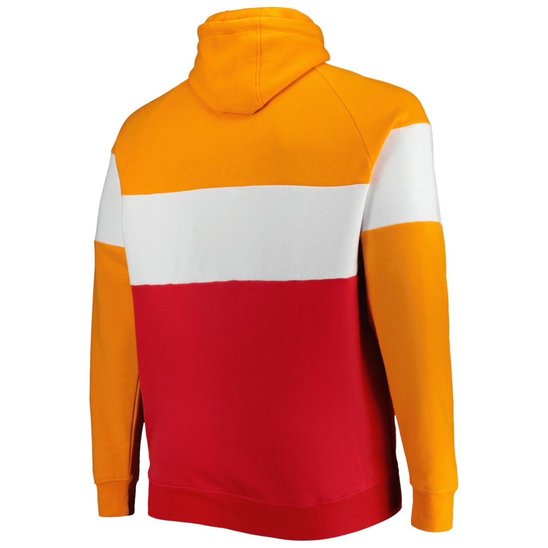 Tampa Bay Buccaneers New Era Big & Tall Throwback Colorblock Raglan Pullover Hoodie - Red - NFL