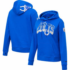 Indianapolis Colts Pro Standard Women's Local Patch Pullover Hoodie - Royal - NFL