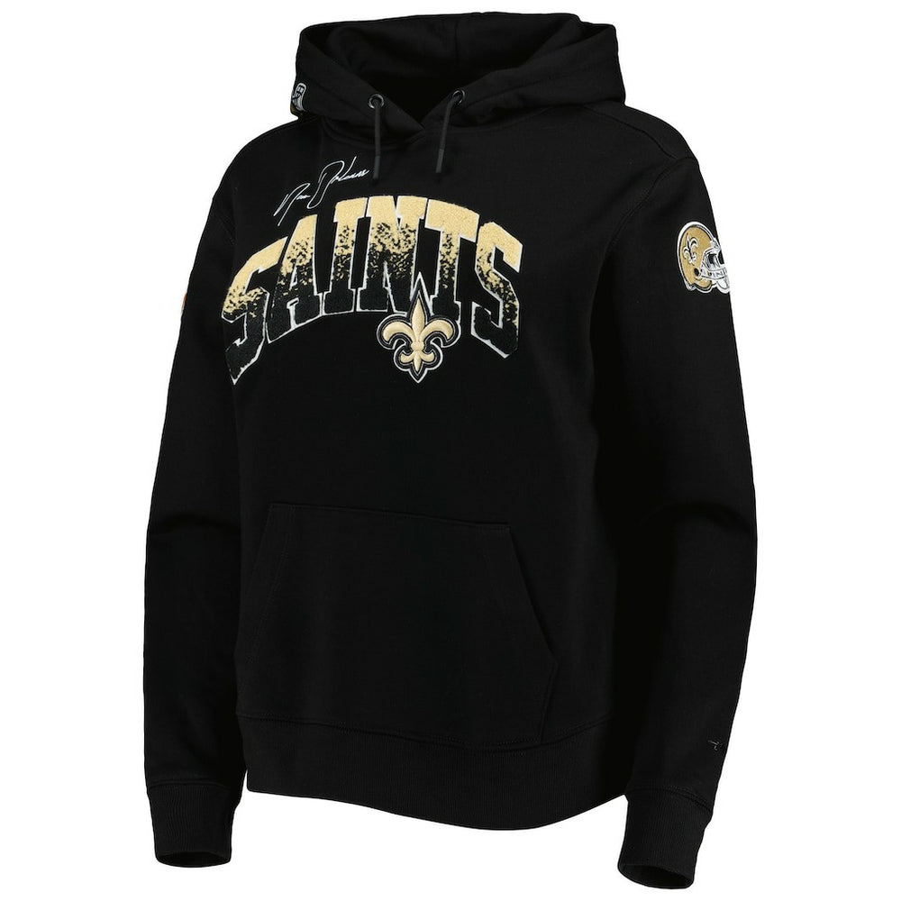 New Orleans Saints Pro Standard Women's Local Patch Pullover Hoodie - Black - NFL