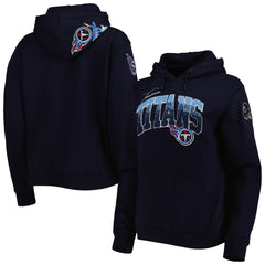 Tennessee Titans Pro Standard Women's Local Patch Pullover Hoodie - Navy - NFL