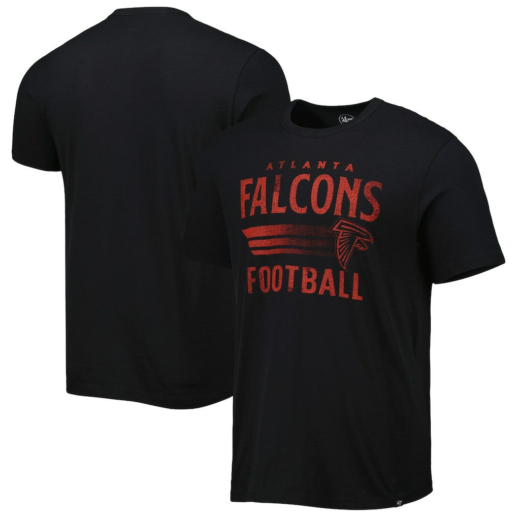 Atlanta Falcons '47 Wordmark Rider Franklin T-Shirt - Black - 47 brand