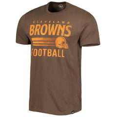 Cleveland Browns '47 Wordmark Rider Franklin T-Shirt - Brown - 47 brand