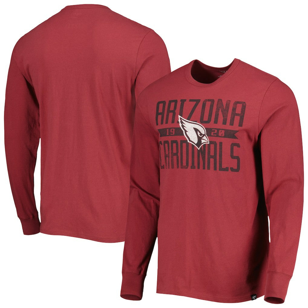 Arizona Cardinals '47 Brand Wide Out Franklin Long Sleeve T-Shirt - Cardinal - 47 brand