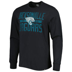 Jacksonville Jaguars '47 Brand Wide Out Franklin Long Sleeve T-Shirt - Black - 47 brand