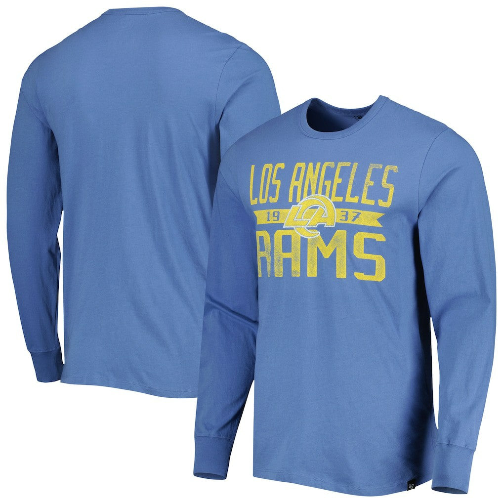 Los Angeles Rams '47 Brand Wide Out Franklin Long Sleeve T-Shirt - Royal - 47 brand