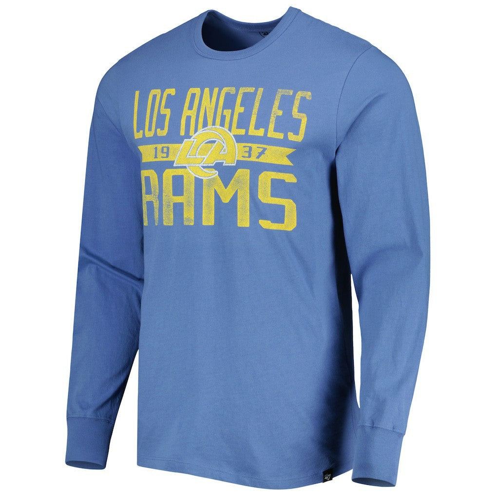 Los Angeles Rams '47 Brand Wide Out Franklin Long Sleeve T-Shirt - Royal - 47 brand