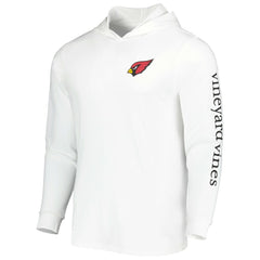 Arizona Cardinals Vineyard Vines Local Long Sleeve Hoodie T-Shirt - White - NFL