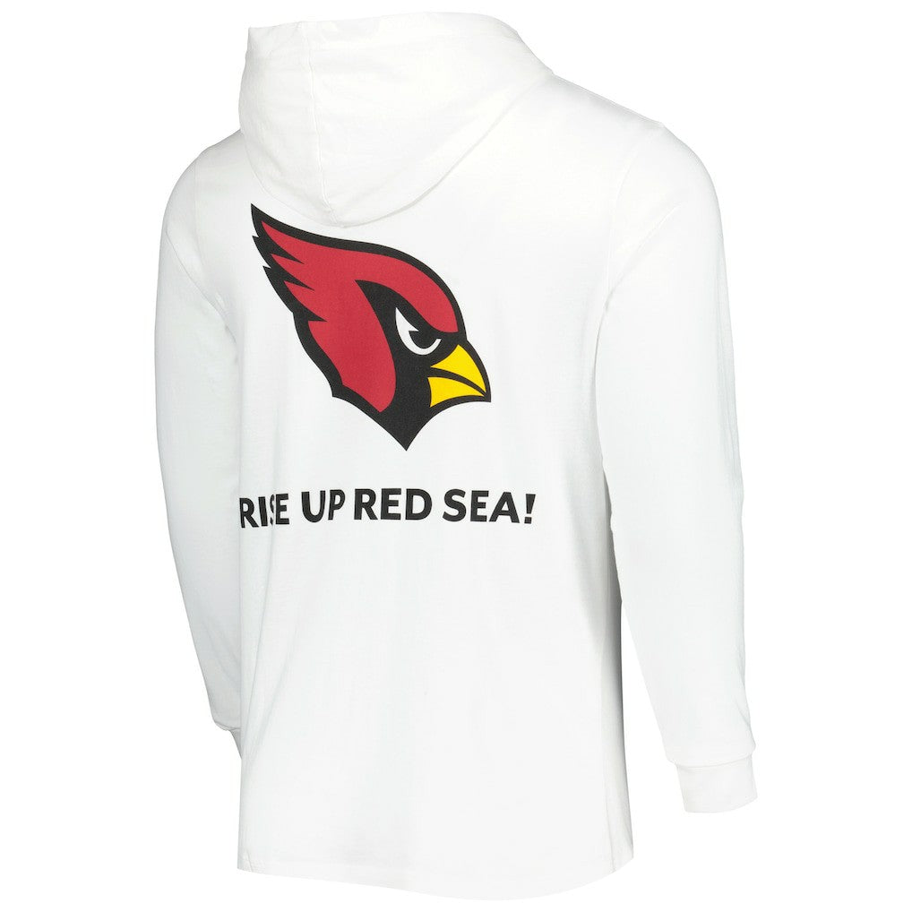 Arizona Cardinals Vineyard Vines Local Long Sleeve Hoodie T-Shirt - White - NFL