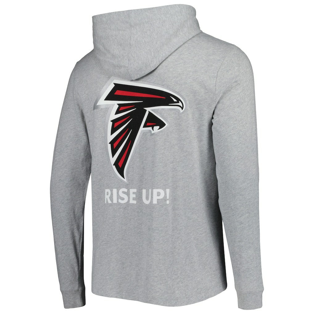 Atlanta Falcons Vineyard Vines Local Long Sleeve Hoodie T-Shirt - Heathered Gray - NFL