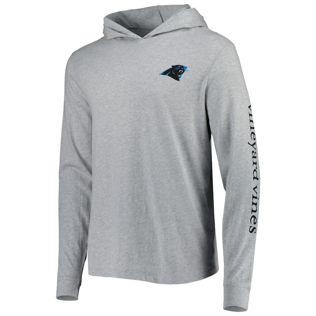 Carolina Panthers Vineyard Vines Local Long Sleeve Hoodie T-Shirt - Heathered Gray - NFL