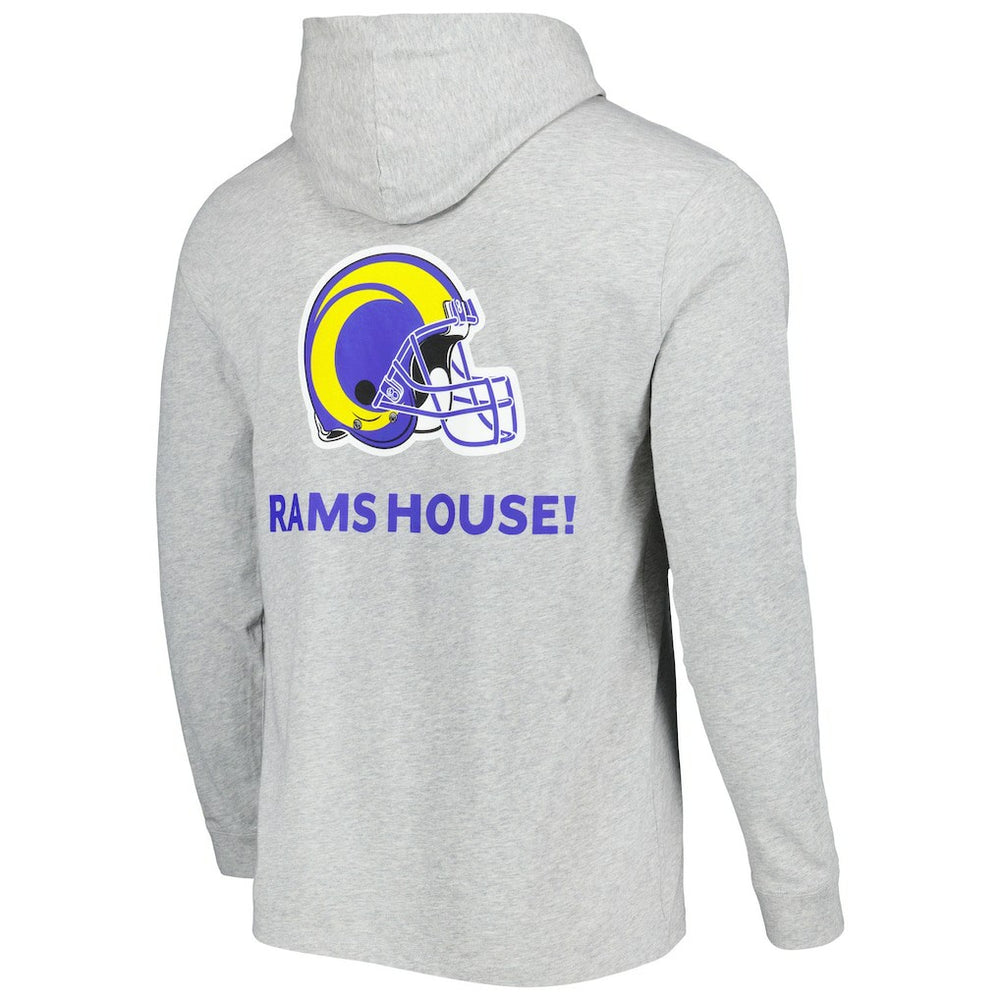 Los Angeles Rams Vineyard Vines Local Long Sleeve Hoodie T-Shirt - Heathered Gray - NFL