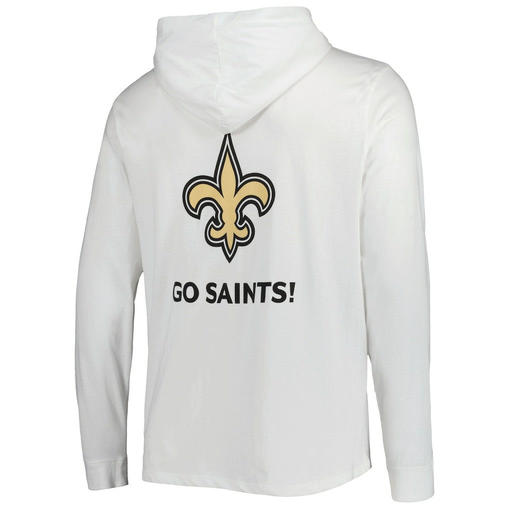 New Orleans Saints Vineyard Vines Local Long Sleeve Hoodie T-Shirt - White - NFL
