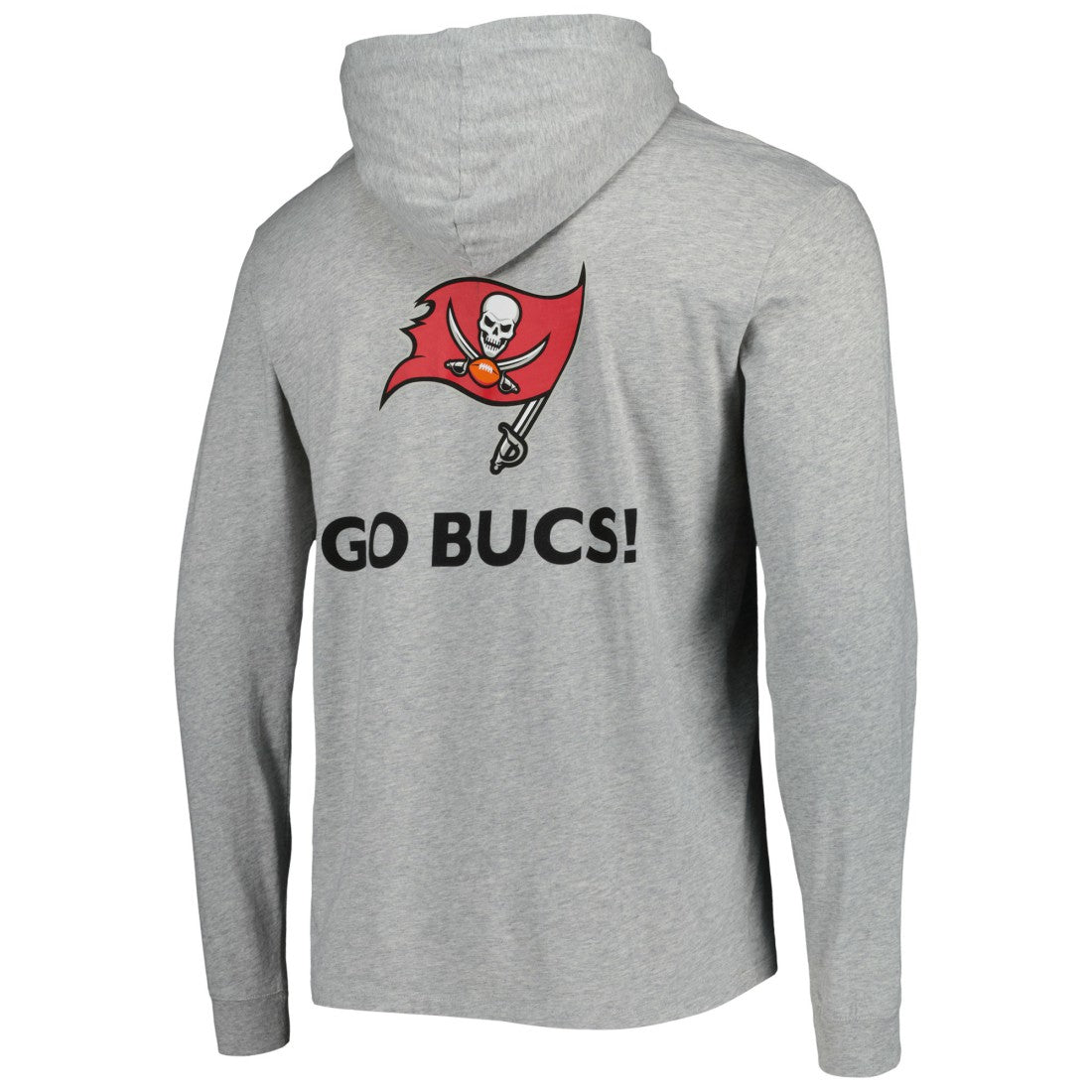 Tampa Bay Buccaneers Vineyard Vines Local Long Sleeve Hoodie T-Shirt - Heathered Gray - NFL