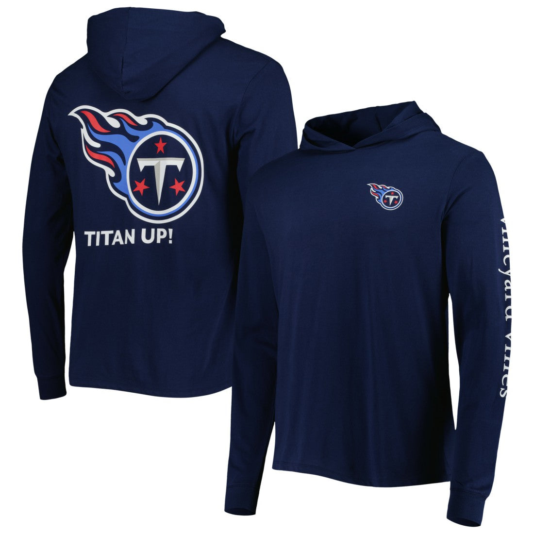 Tennessee Titans Vineyard Vines Local Long Sleeve Hoodie T-Shirt - Navy - NFL