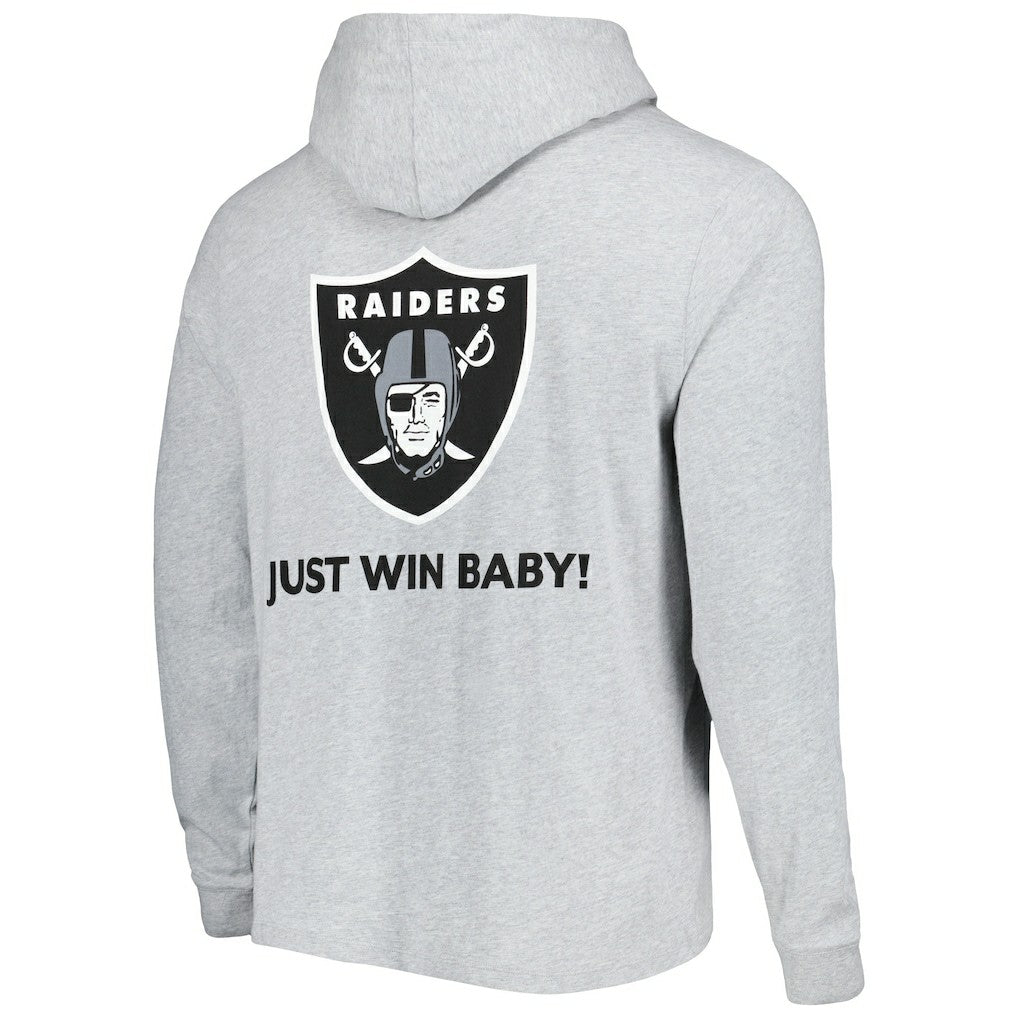 Las Vegas Raiders Vineyard Vines Local Long Sleeve Hoodie T-Shirt - Heathered Gray - NFL