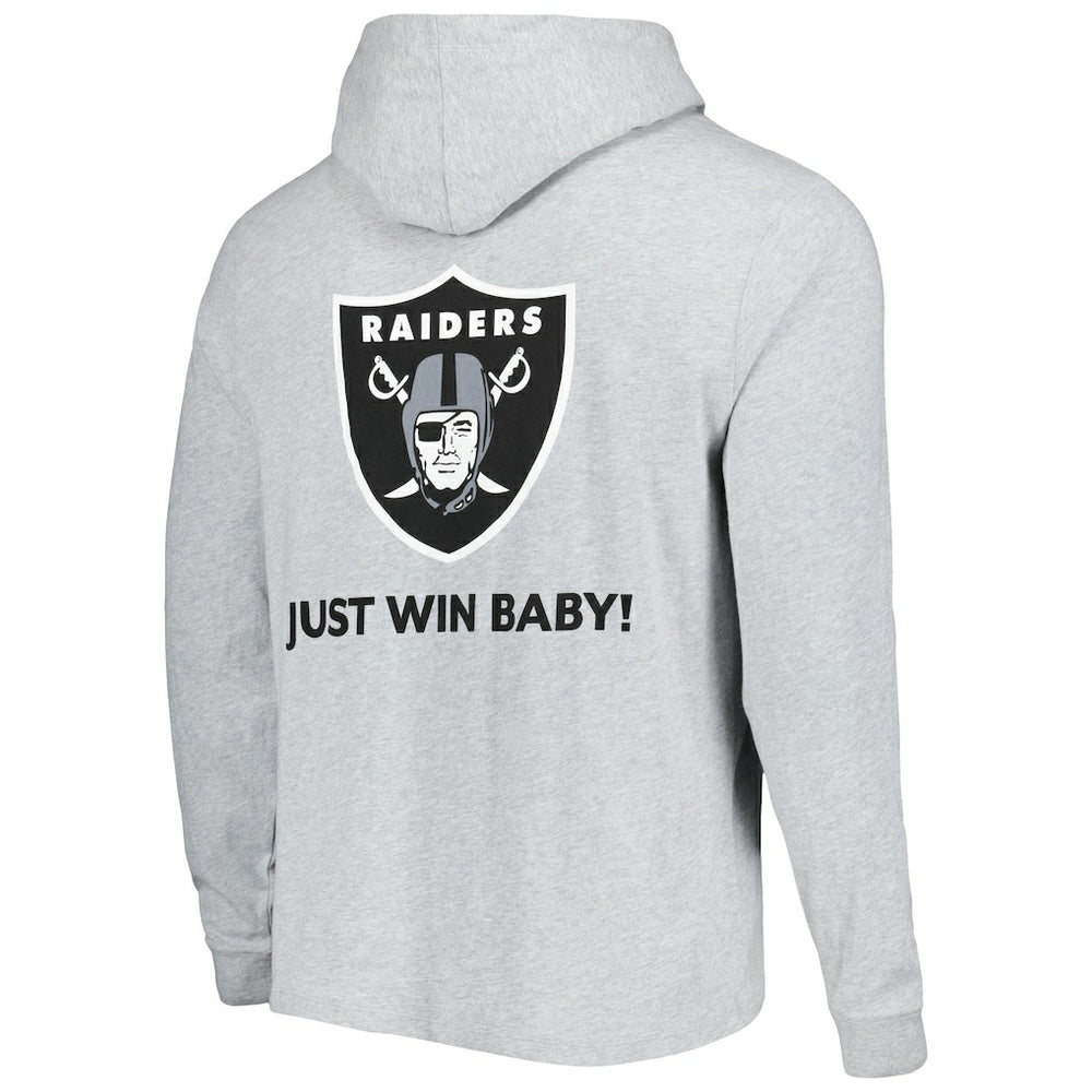 Las Vegas Raiders Vineyard Vines Local Long Sleeve Hoodie T-Shirt - Heathered Gray - NFL