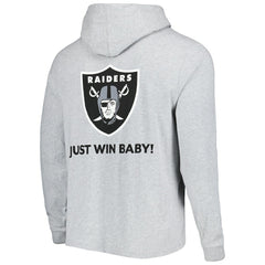 Las Vegas Raiders Vineyard Vines Local Long Sleeve Hoodie T-Shirt - Heathered Gray - NFL