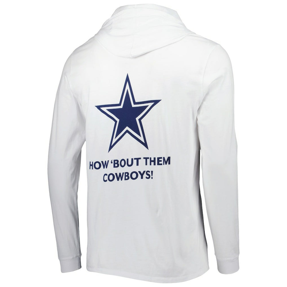 Dallas Cowboys Vineyard Vines Local Long Sleeve Hoodie T-Shirt - White - NFL