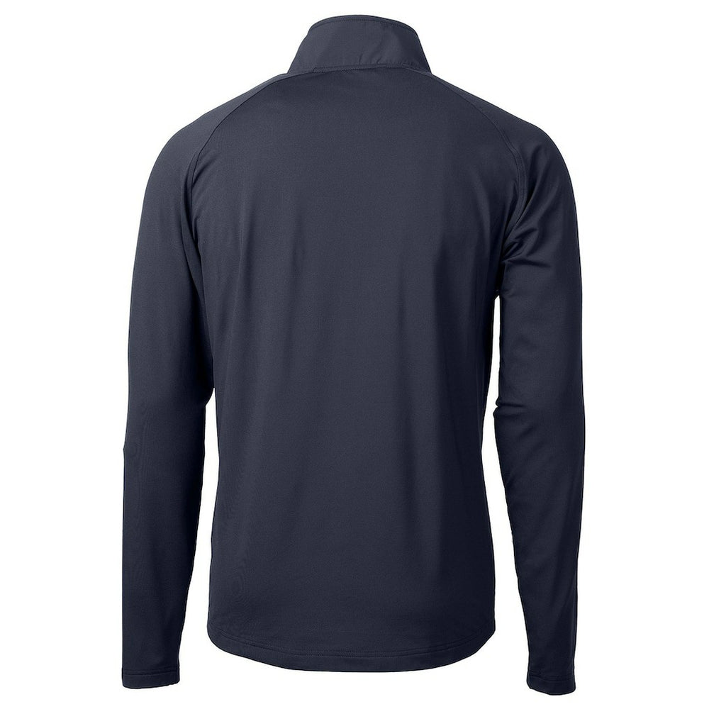Denver Broncos Cutter & Buck Adapt Eco Knit Hybrid Recycled Quarter-Zip Pullover Top - Navy - NFL