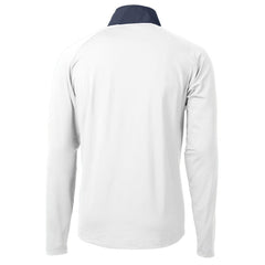 New Orleans Saints Cutter & Buck Adapt Eco Knit Hybrid Recycled Quarter-Zip Pullover Top - White - NFL