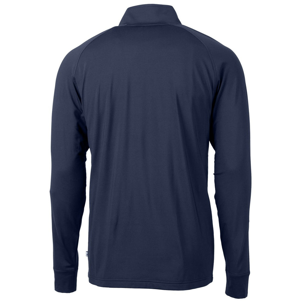 Detroit Lions Cutter & Buck Team Adapt Eco Knit Hybrid Recycled Quarter-Zip Pullover Top - Navy - NFL