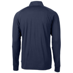 Detroit Lions Cutter & Buck Team Adapt Eco Knit Hybrid Recycled Quarter-Zip Pullover Top - Navy - NFL