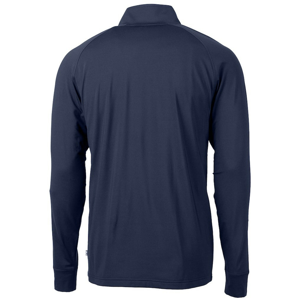 Minnesota Vikings Cutter & Buck Team Adapt Eco Knit Hybrid Recycled Quarter-Zip Pullover Top - Navy - NFL