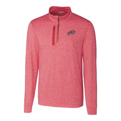 Buffalo Bills Cutter & Buck Americana Stealth Quarter-Zip Pullover Top - Red - NFL