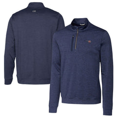 New England Patriots Cutter & Buck Stealth Quarter-Zip Pullover Top - Heathered Navy - NFL
