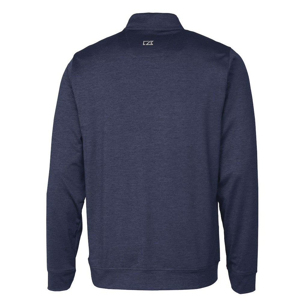 New England Patriots Cutter & Buck Stealth Quarter-Zip Pullover Top - Heathered Navy - NFL