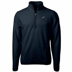 Detroit Lions Cutter & Buck Big & Tall Cascade Eco Sherpa Fleece Quarter-Zip Pullover Jacket - Navy - NFL