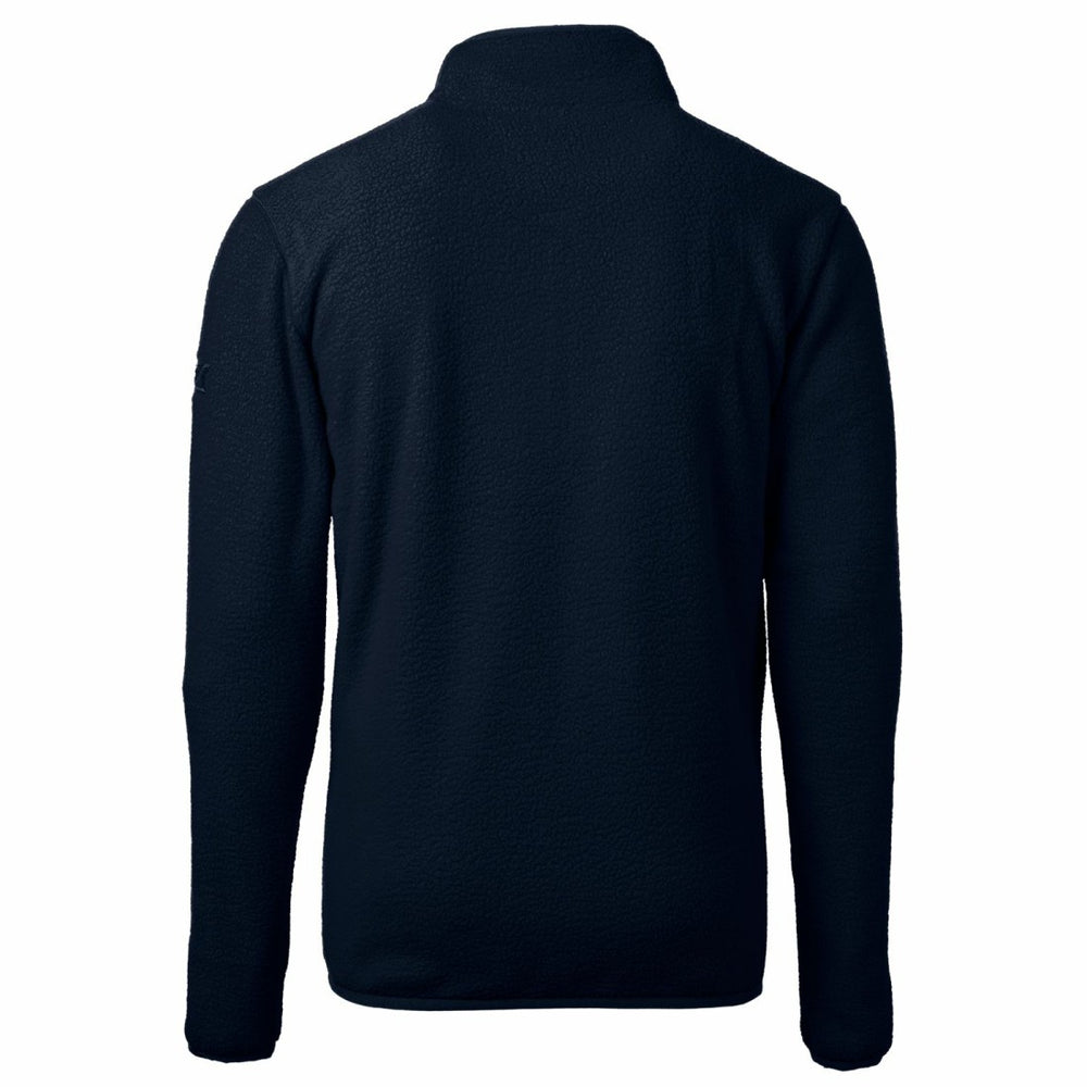 Detroit Lions Cutter & Buck Big & Tall Cascade Eco Sherpa Fleece Quarter-Zip Pullover Jacket - Navy - NFL