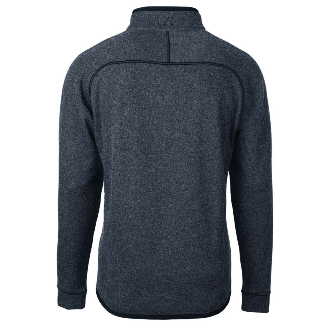 Detroit Lions Cutter & Buck Big & Tall Mainsail Sweater Knit Half-Zip Pullover Jacket - Heathered Navy - NFL