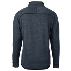 Detroit Lions Cutter & Buck Big & Tall Mainsail Sweater Knit Half-Zip Pullover Jacket - Heathered Navy - NFL