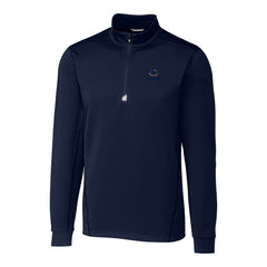 Chicago Bears Cutter & Buck Big & Tall Traverse Stretch Quarter-Zip Pullover Top - Navy - NFL