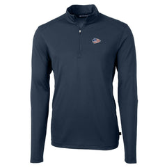 Kansas City Chiefs Cutter & Buck Big & Tall Virtue Eco Pique Recycled Quarter-Zip Jacket - Navy - NFL