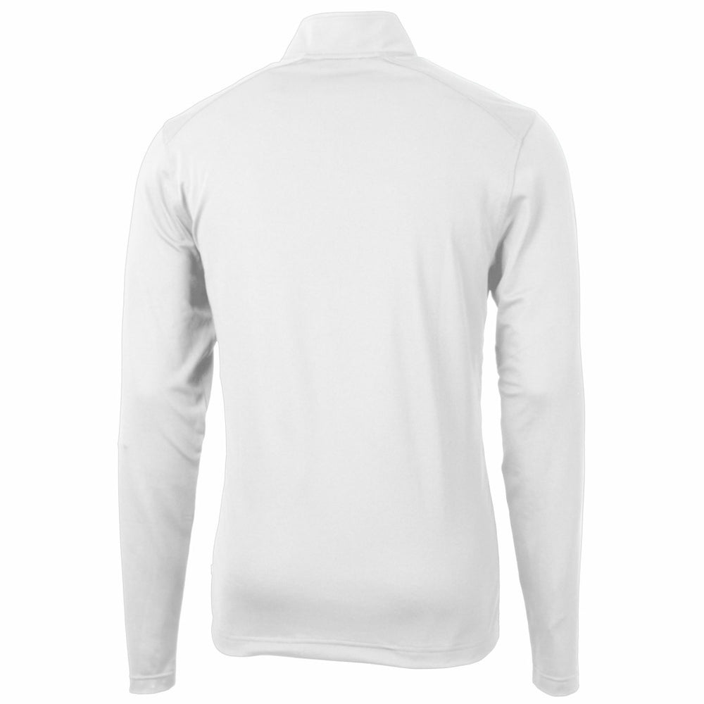 Houston Texans Cutter & Buck Big & Tall Virtue Eco Pique Recycled Quarter-Zip Jacket - White - NFL