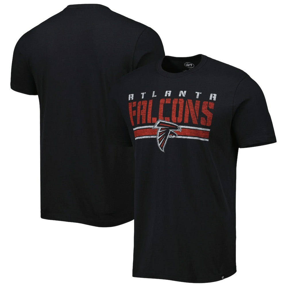 Atlanta Falcons '47 Team Stripe T-Shirt - Black - 47 brand