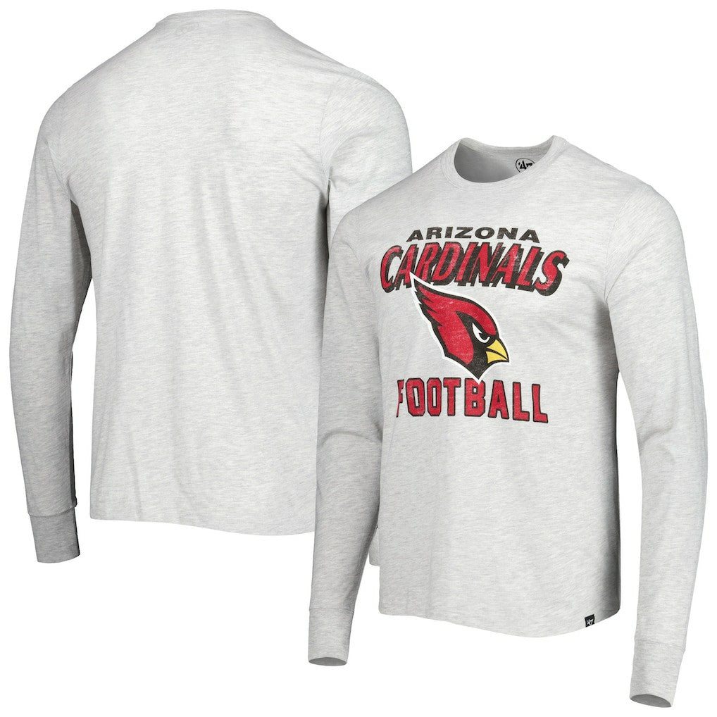 Arizona Cardinals '47 Dozer Franklin Long Sleeve T-Shirt - Heathered Gray - 47 brand