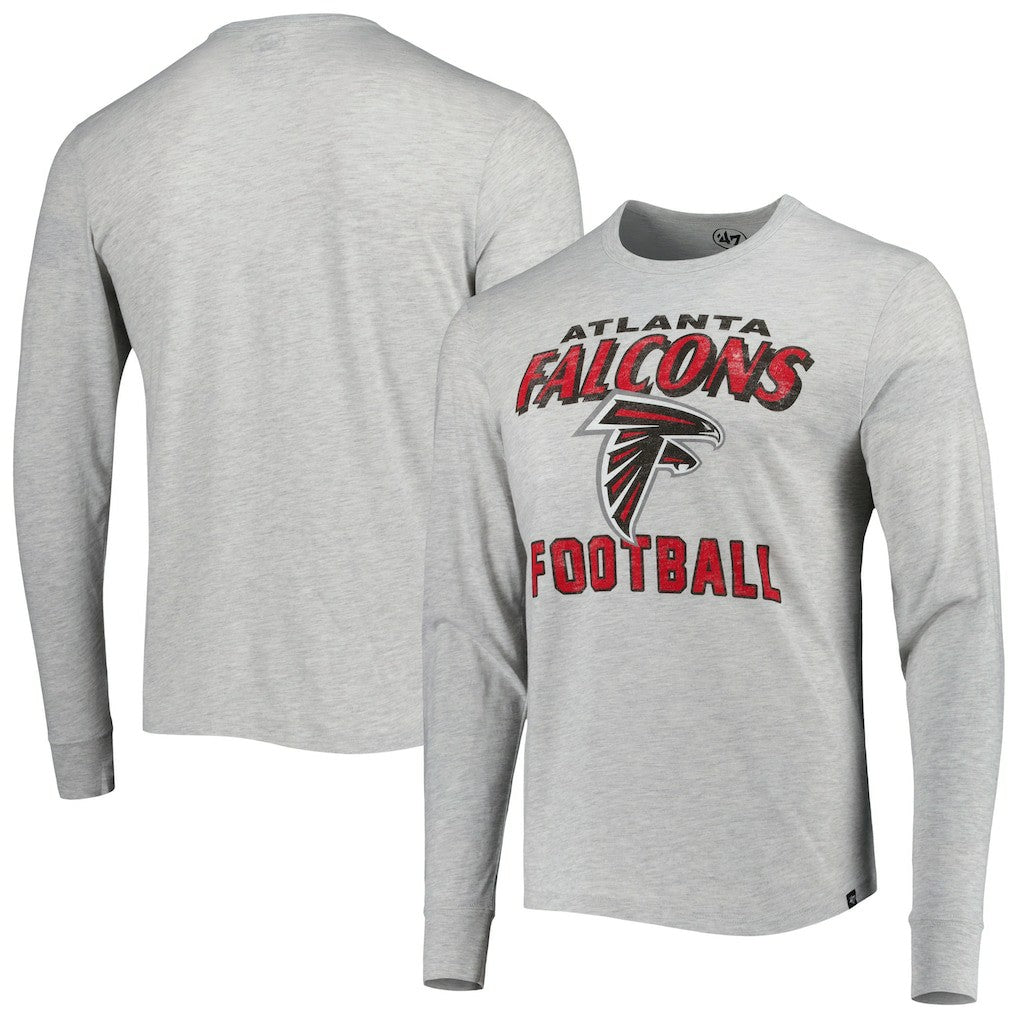 Atlanta Falcons '47 Dozer Franklin Long Sleeve T-Shirt - Heathered Gray - 47 brand