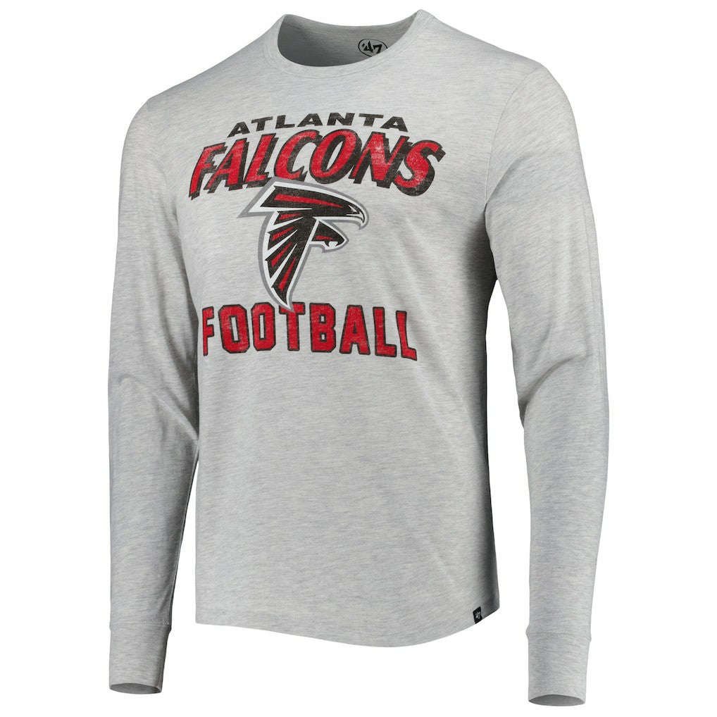Atlanta Falcons '47 Dozer Franklin Long Sleeve T-Shirt - Heathered Gray - 47 brand