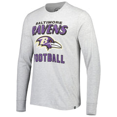 Baltimore Ravens '47 Dozer Franklin Long Sleeve T-Shirt - Heathered Gray - 47 brand
