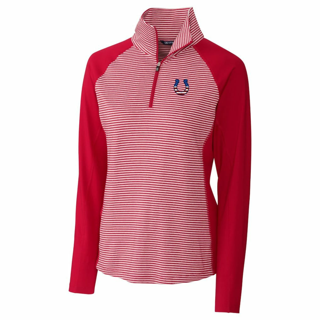 Indianapolis Colts Cutter & Buck Women's Forge Tonal Half-Zip Top - Cardinal - NFL