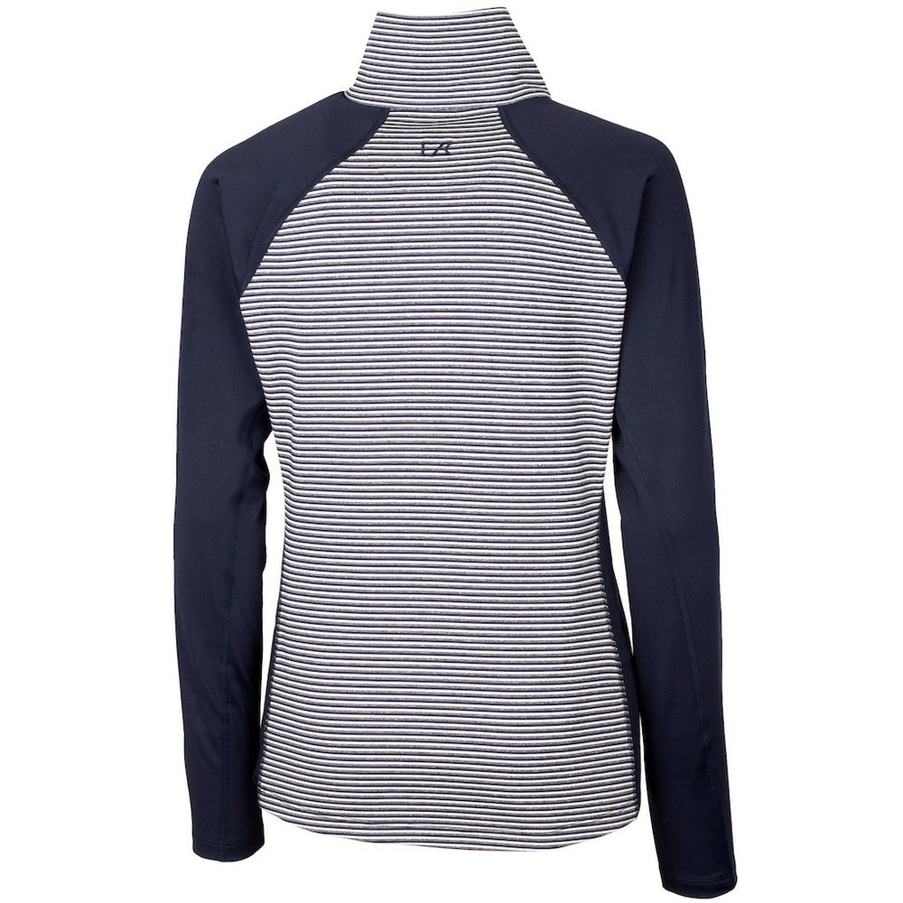 New York Giants Cutter & Buck Women's Forge Tonal Half-Zip Top - Navy - NFL