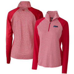 Seattle Seahawks Cutter & Buck Women's Forge Tonal Half-Zip Top - Cardinal - NFL