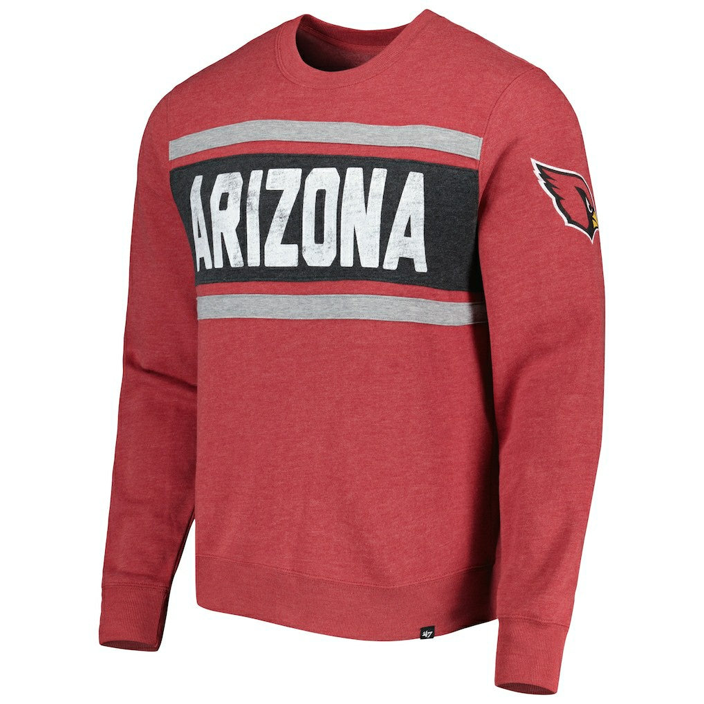 Arizona Cardinals '47 Bypass Tribeca Pullover Sweatshirt - Heathered Cardinal - 47 brand